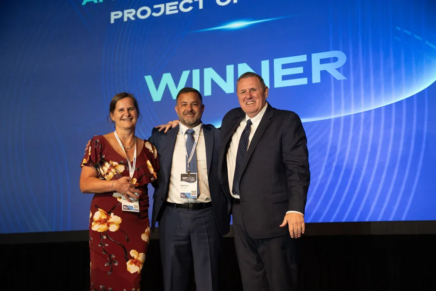 Project of the Year winners accepting their award